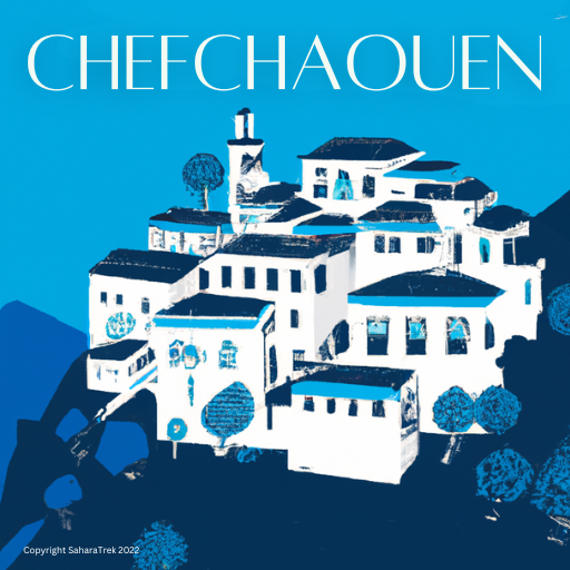 Chefchaouen Travel Poster