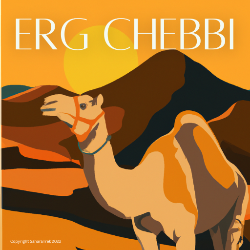 Erg Chebbi Travel Poster