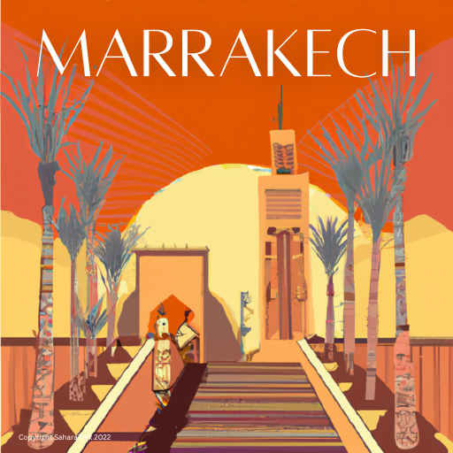 Marrakech Travel Poster