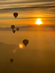 Hot air balloon in Marrakech