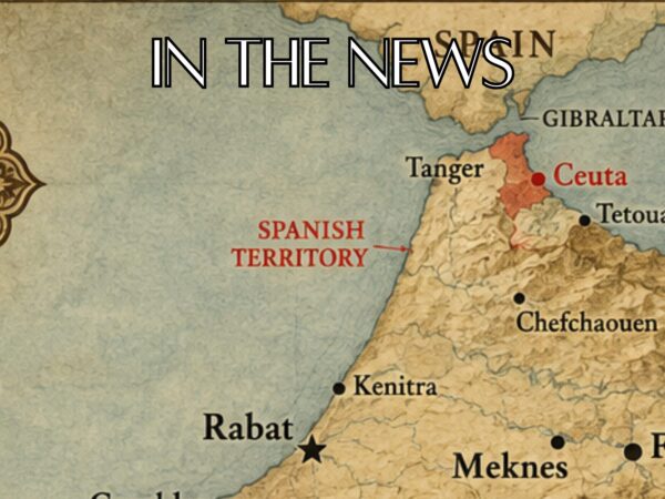 View toward Ceuta on the Mediterranean coast of North Africa